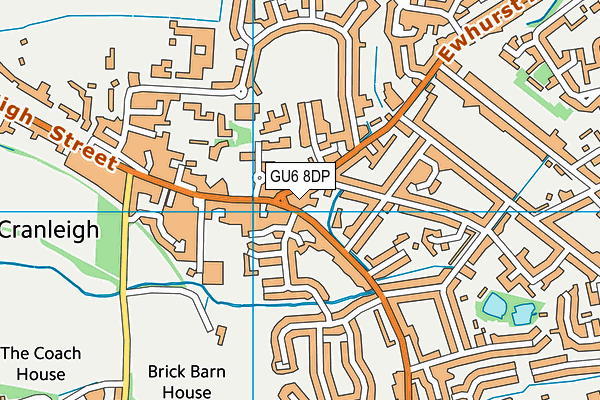 GU6 8DP map - OS VectorMap District (Ordnance Survey)