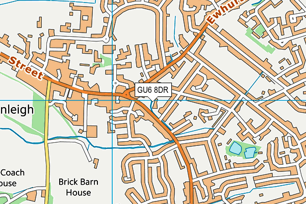 GU6 8DR map - OS VectorMap District (Ordnance Survey)