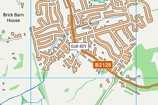 GU6 8DY map - OS VectorMap District (Ordnance Survey)