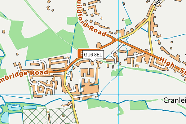 GU6 8EL map - OS VectorMap District (Ordnance Survey)