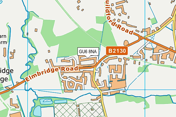 GU6 8NA map - OS VectorMap District (Ordnance Survey)