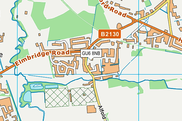 GU6 8NB map - OS VectorMap District (Ordnance Survey)