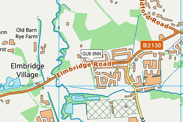 GU6 8NN map - OS VectorMap District (Ordnance Survey)