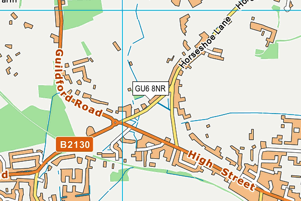 GU6 8NR map - OS VectorMap District (Ordnance Survey)