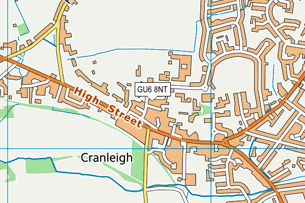 GU6 8NT map - OS VectorMap District (Ordnance Survey)