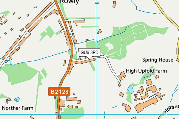 GU6 8PD map - OS VectorMap District (Ordnance Survey)