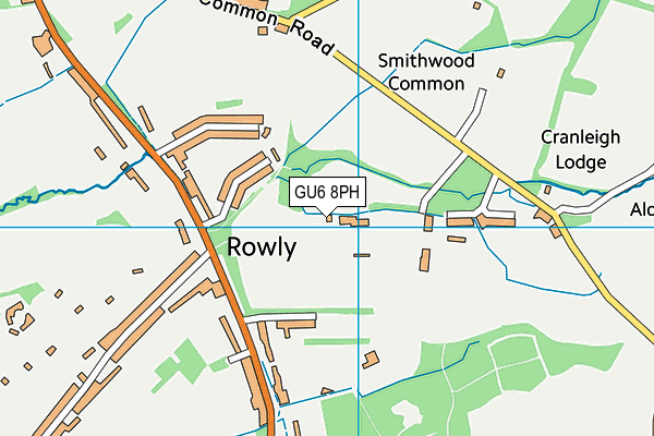 GU6 8PH map - OS VectorMap District (Ordnance Survey)