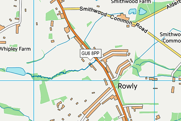 GU6 8PP map - OS VectorMap District (Ordnance Survey)