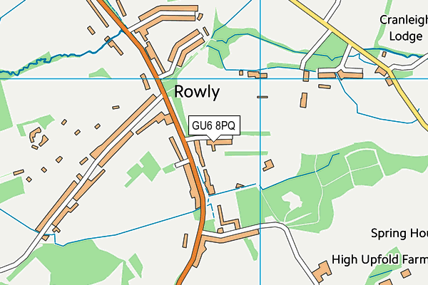 GU6 8PQ map - OS VectorMap District (Ordnance Survey)