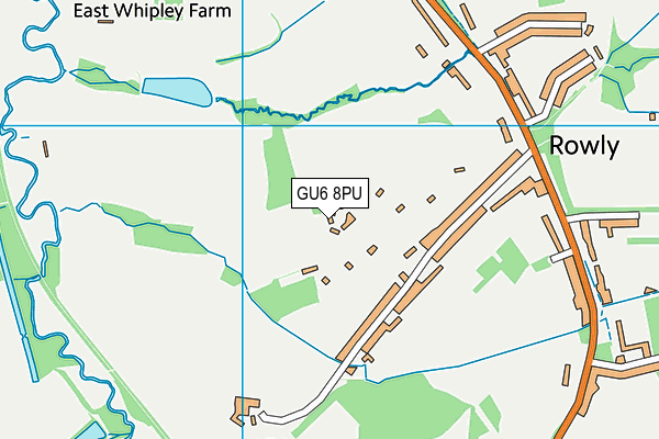 GU6 8PU map - OS VectorMap District (Ordnance Survey)