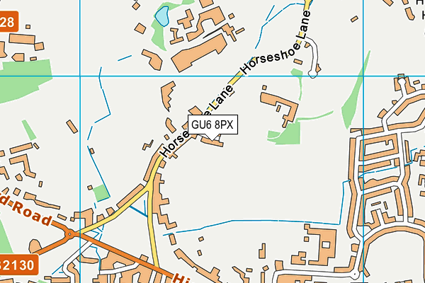 GU6 8PX map - OS VectorMap District (Ordnance Survey)