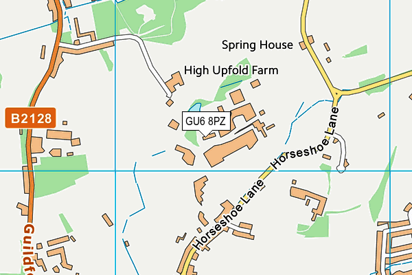 GU6 8PZ map - OS VectorMap District (Ordnance Survey)