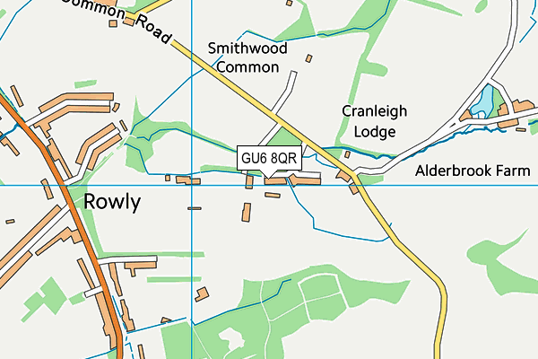 GU6 8QR map - OS VectorMap District (Ordnance Survey)