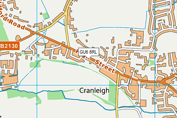 Map of CRANLEIGH DENTAL CENTRE LTD at district scale
