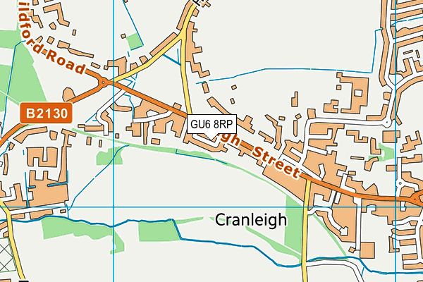 GU6 8RP map - OS VectorMap District (Ordnance Survey)