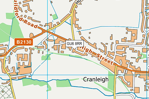 GU6 8RR map - OS VectorMap District (Ordnance Survey)