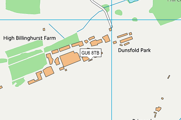 GU6 8TB map - OS VectorMap District (Ordnance Survey)