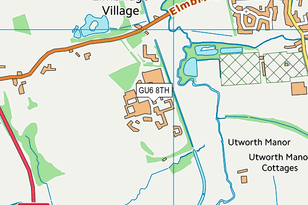 GU6 8TH map - OS VectorMap District (Ordnance Survey)