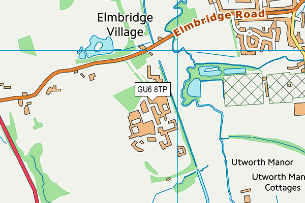 GU6 8TP map - OS VectorMap District (Ordnance Survey)