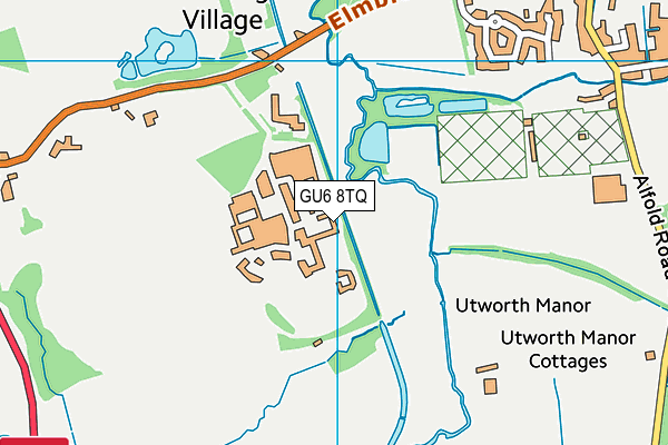 GU6 8TQ map - OS VectorMap District (Ordnance Survey)