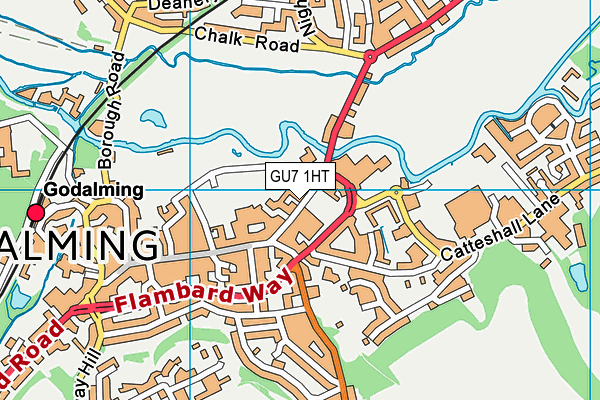 GU7 1HT map - OS VectorMap District (Ordnance Survey)