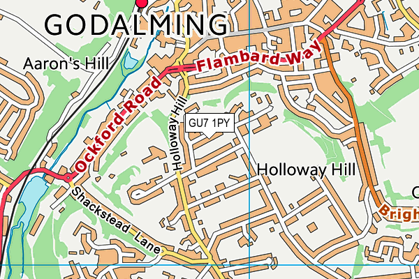 GU7 1PY map - OS VectorMap District (Ordnance Survey)