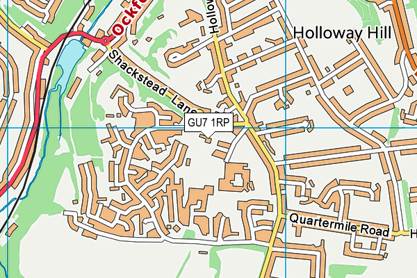 GU7 1RP map - OS VectorMap District (Ordnance Survey)