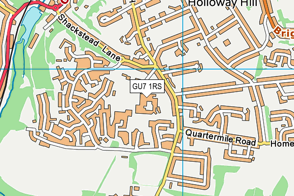 Godalming College map (GU7 1RS) - OS VectorMap District (Ordnance Survey)