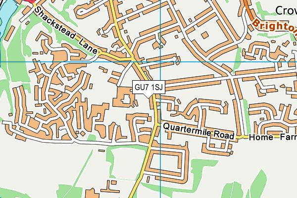 GU7 1SJ map - OS VectorMap District (Ordnance Survey)
