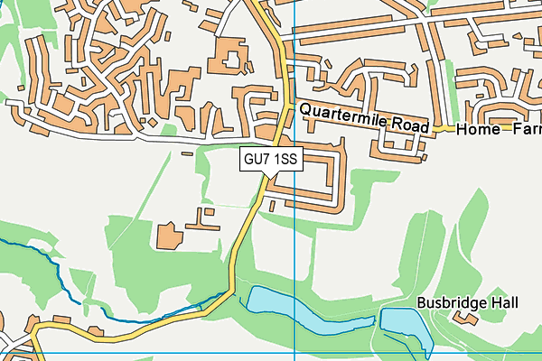 GU7 1SS map - OS VectorMap District (Ordnance Survey)