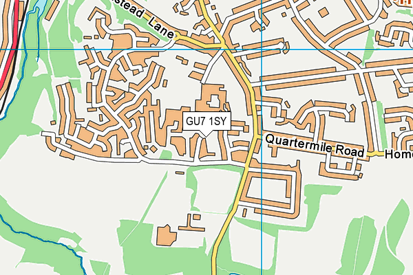 GU7 1SY map - OS VectorMap District (Ordnance Survey)