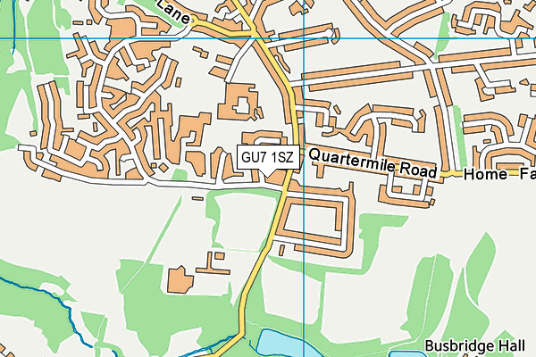 GU7 1SZ map - OS VectorMap District (Ordnance Survey)