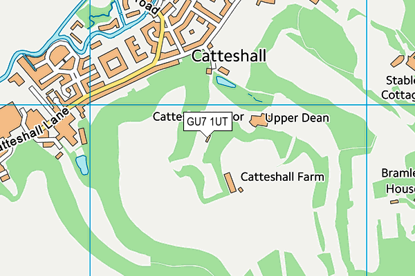 GU7 1UT map - OS VectorMap District (Ordnance Survey)