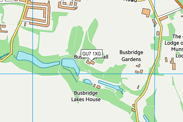 GU7 1XG map - OS VectorMap District (Ordnance Survey)