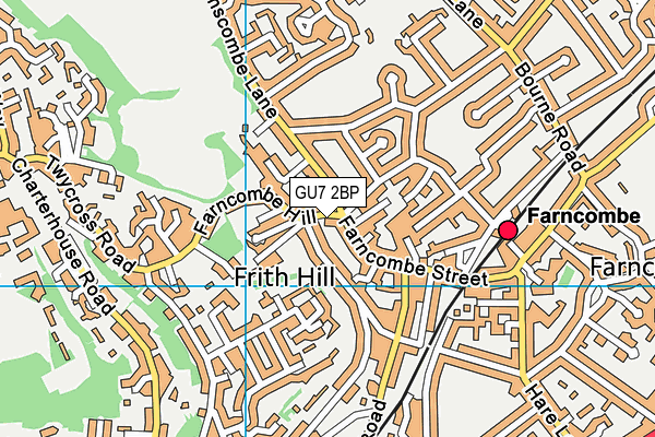 GU7 2BP map - OS VectorMap District (Ordnance Survey)