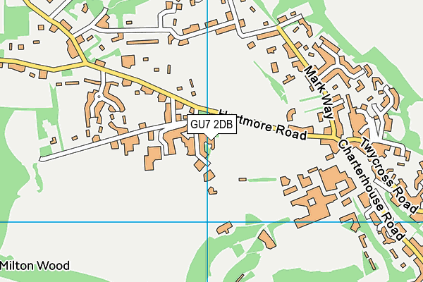 GU7 2DB map - OS VectorMap District (Ordnance Survey)