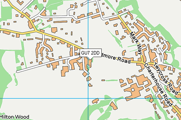 GU7 2DD map - OS VectorMap District (Ordnance Survey)