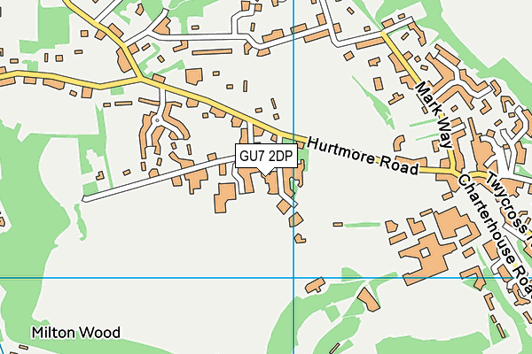 GU7 2DP map - OS VectorMap District (Ordnance Survey)