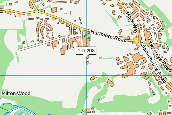 GU7 2DS map - OS VectorMap District (Ordnance Survey)