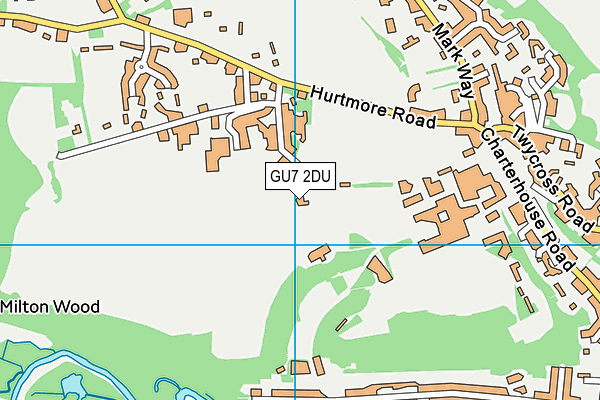 GU7 2DU map - OS VectorMap District (Ordnance Survey)