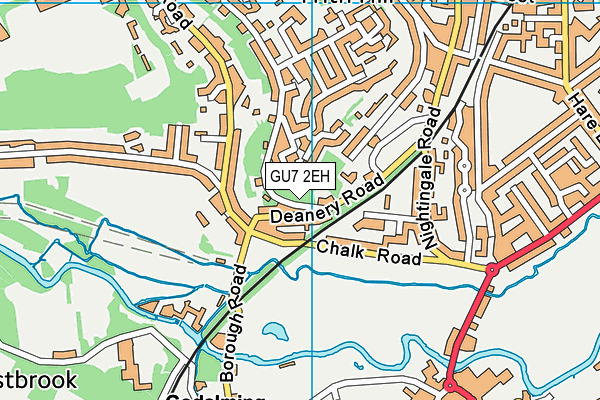 GU7 2EH map - OS VectorMap District (Ordnance Survey)