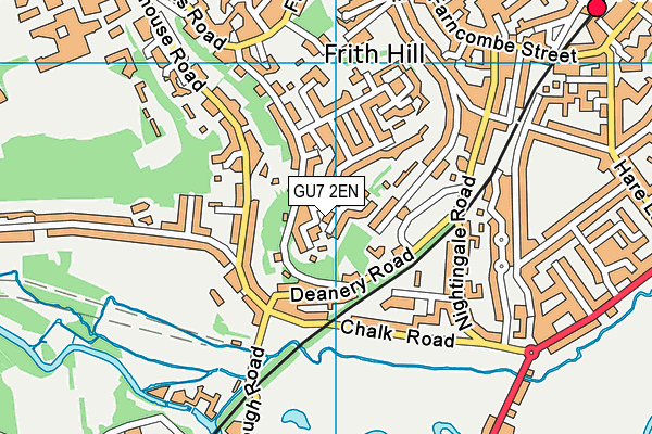 GU7 2EN map - OS VectorMap District (Ordnance Survey)