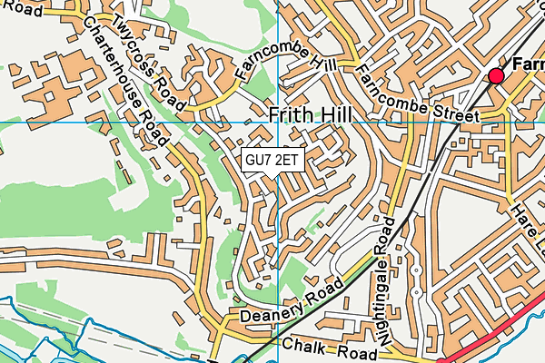 GU7 2ET map - OS VectorMap District (Ordnance Survey)