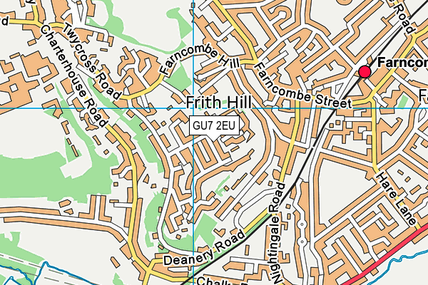 GU7 2EU map - OS VectorMap District (Ordnance Survey)