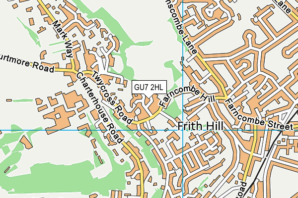 GU7 2HL map - OS VectorMap District (Ordnance Survey)