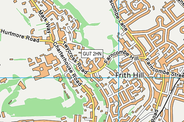 GU7 2HN map - OS VectorMap District (Ordnance Survey)