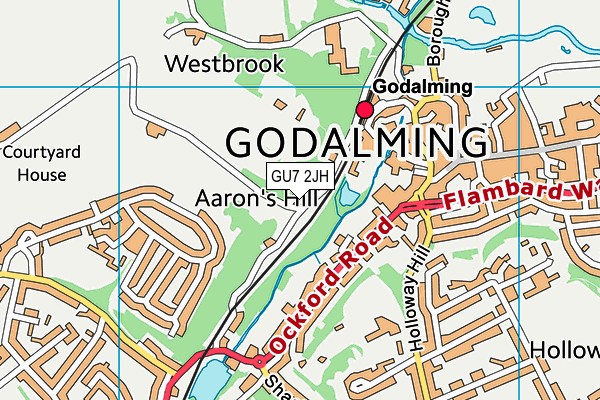 GU7 2JH map - OS VectorMap District (Ordnance Survey)