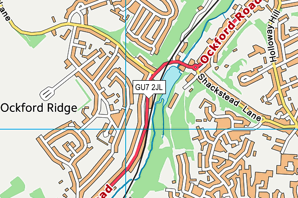 GU7 2JL map - OS VectorMap District (Ordnance Survey)