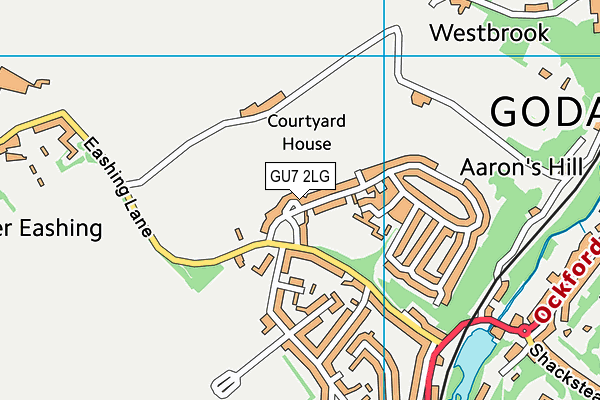GU7 2LG map - OS VectorMap District (Ordnance Survey)