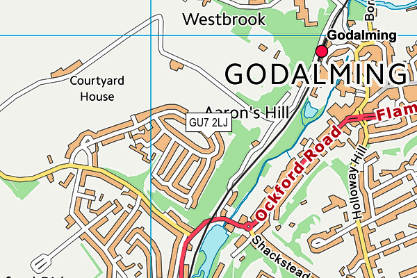 GU7 2LJ map - OS VectorMap District (Ordnance Survey)